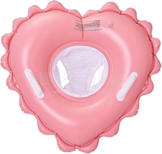 Heart Shaped Inflatable Swim Ring Art.65257 Peldriņķis mazuļiem  6 -36 mēnešiem (slodzei no 3-18kg).