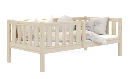 AJK Bobo Art.65532 Natural  Stylish youth bed with  mattress 160x80 cm