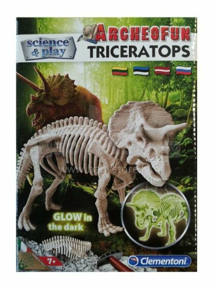 Clementoni Triceratops Art.60428 Fosfora skelets