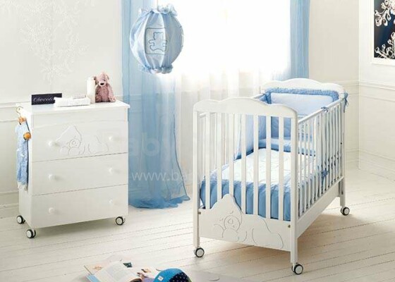 Baby Expert Coccolo White Art.66789 Bērnu gultiņa