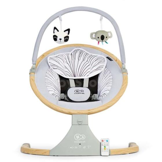 KinderKraft Lumi Wooden Art.KBLUMI00GRY0000 Rocking chair