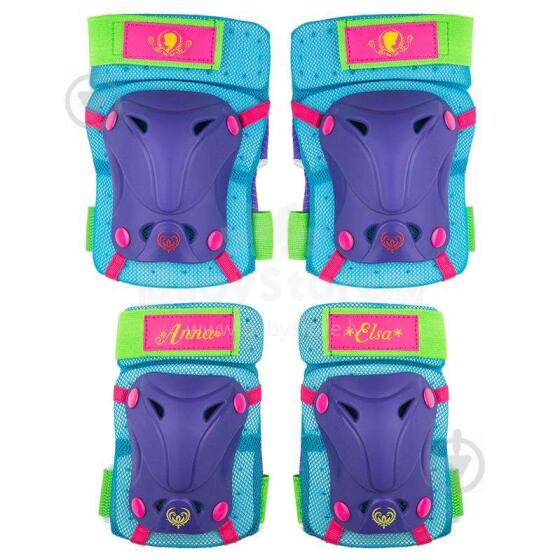 Disney Skater Protectors Frozen Art.9024 Детский защитный комплект для  локтей и коленей.