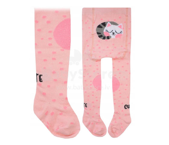 Yo!Baby Art.RA-25 Crawling tights Girls Bērnu zeķbikses ar ABS uz ceļiem un pēdām