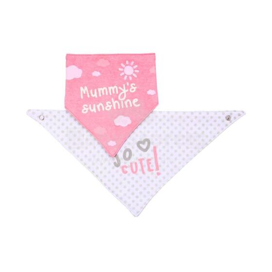 BabyOno SO CUTE! EBabyOno 879/03  детский нагрудник хлопковый (слюнявчик) 0+m