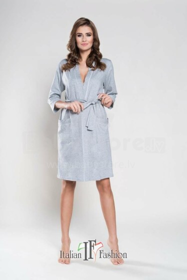 Italian Fashion Megan Art.68347 Grey Melange Peldmētelis(halāts) grūtniecēm