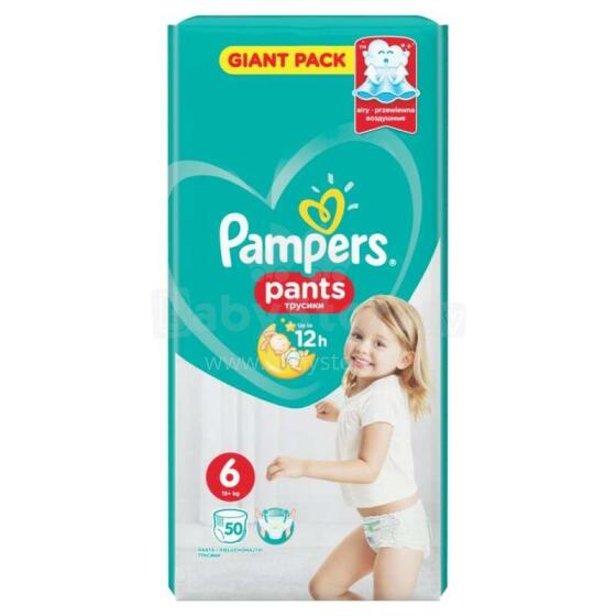 Pampers Pants Art.P04G788 Bērnu biksītes S6 izmērs no 15+kg, 50gab.