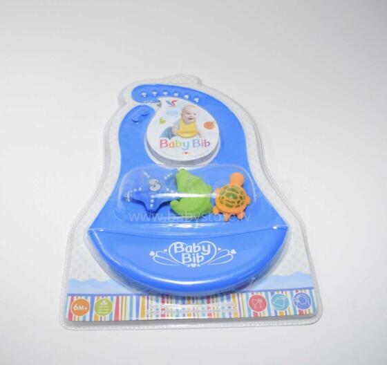 TLC Baby Bib Art.112457 Priekšautiņš silikona ar kabatiņu un mantiņam