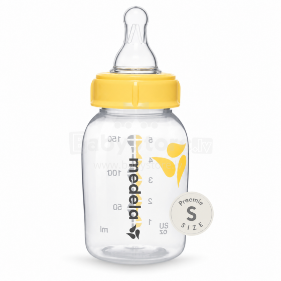 Medela Bottle S size Art. 200.0598 Feeding bottle with silicone preemie teat, size S (slow flow), 150 ml