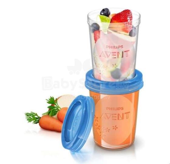 Phillips Avent SCF639/05 Trauki krūts piena/ēdiena uzglabāšanai 240 ml (5 gab.)
