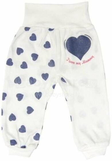 „Mamatti Heart Love Art. SP8160“ kelnės su plačiu diržu (56–92 cm)