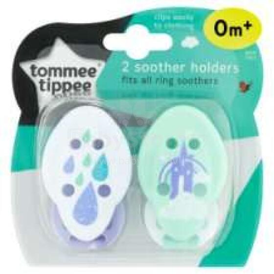 Tommee Tippee CTN Art. 43336381 Closer-to-Nature soother cord Цепочка для пустышки (2 шт.)
