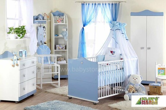 Klups Prince Art.70100 Blue Комплект детской мебели
