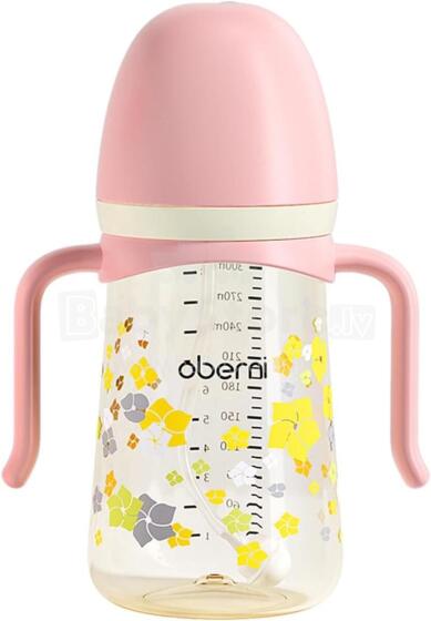 Oberni Learning Cup Art.70315 Pink mācību krūze ar salmiņu no 6 mēn.,300ml