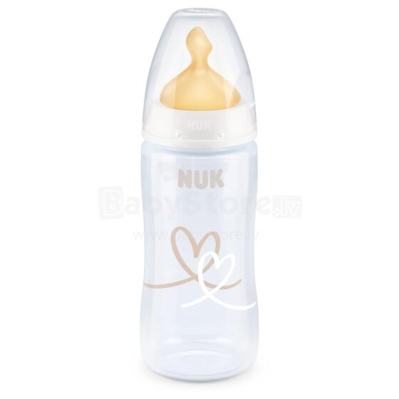 Nuk First Choice Art.SK55 Бутылочка с контролем температуры, с латексной соской,300 мл (0-6 месяцев) размера M (для смеси)