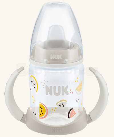 Nuk First Choice  Fruits Art.SD87  Бутылочка-поильник  с насадкой для питья с силиконовой соской с 6-18 мес. 150 мл.