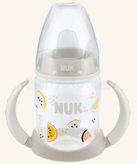 Nuk First Choice Fruits  Art.SD87Mācību krūzīte ar rokturiem, silikona, 6-18 m 150 ml