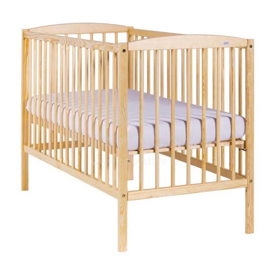 Drewex Kuba Art.7096 Natural  Bērnu kokā gultiņa 120x60cm