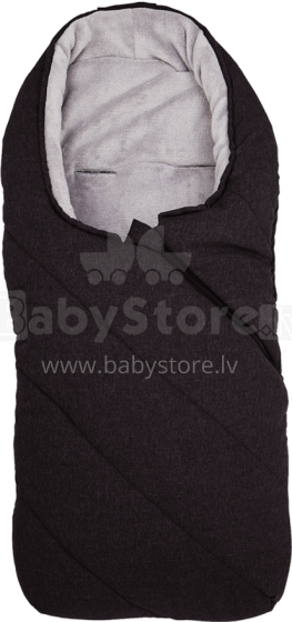 Fillikid Art.3029-96 „Eskimo Big Dark Grey Melange“ kūdikių miegmaišis vaikams žieminis šiltas miegmaišis 95х45 cm