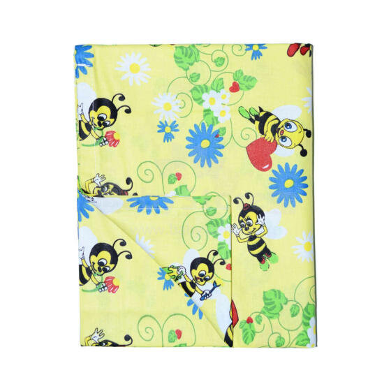 UR Kids Bedding Art.71209 Bee Детский хлопковый пододеяльник 75x100 см