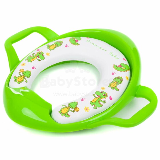 Fillikid Toilet trainer Softy Green Art.M2700-04 Сидение/Накладка для унитаза, мягкая, с ручками
