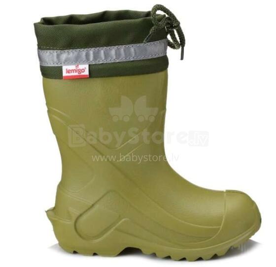 Lemigo Camp 762 Art.7181 Khaki Супер лёгкие утеплённые детские сапоги с термо чулком
