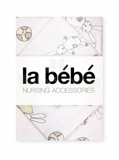 La Bebe Cotton Pink Bunny Art.72047 Комплект детского постельного белья из 3х частей 150x210 см