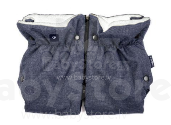 Womar Melange Navy  Blue   Муфта- трасформер на коляску из овчины