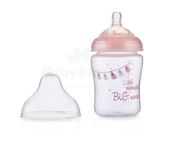 Nuby Natural Touch Art.68010  Anti-koliku barošanas pudele 270 ml