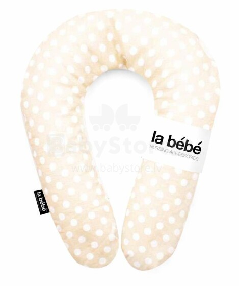 La Bebe™ Snug Cotton imetamispadi Art.72700 White Dots Hobuseraua beebi toitmiseks / magamiseks / hobuseraua rasedatele 20x70 cm