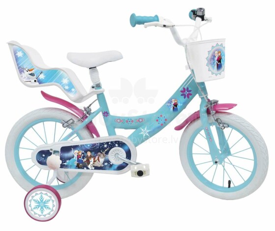 Mondo Disney Frozen Art.25282 Collas 14 Bērnu divritenis (velosipēds) ar palīgriteņiem