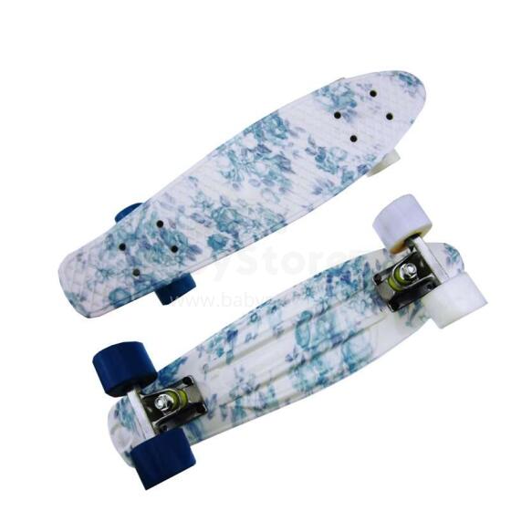 Meteor®  Penny Board  Art.22608 Flowers Bērnu skrituļdēlis