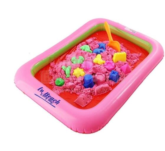 TLC Baby Sand Art.20080 Кинетический песок в коробке 2 кг с песочницей + 16 формочек