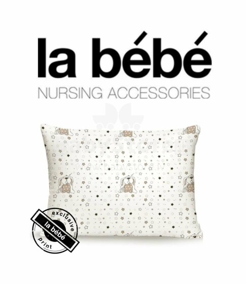 La Bebe™ Cotton Eco 30x40 Art.73400 Bunnies Гречневая подушка с хлопковой наволочкой 30x40см