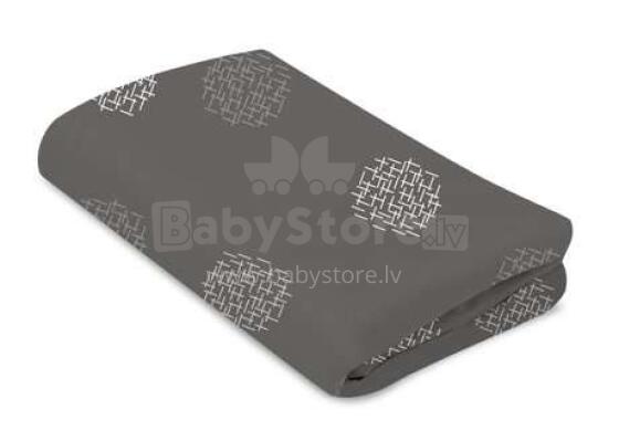 4moms Cotton Sheet MamaRoo Sleep  Art.18460 Grey  palags ar gumiju 44,5 x 75cm
