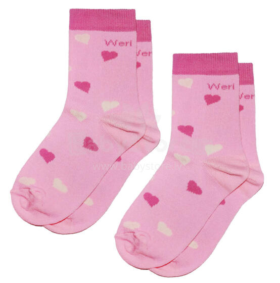 Weri Spezials 1001-12/2000 Bērnu kokvilnas zeķītes pink