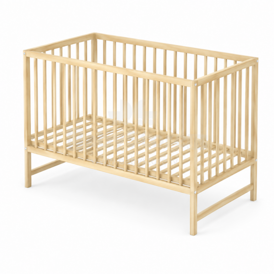 Elf Bed Arco Art.74243 Natural Детская деревянная кроватка 120x60см