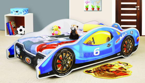 Plastiko Minimax Big Art.74276 Детская стильная кровать-машина с матрасом 180x90cм