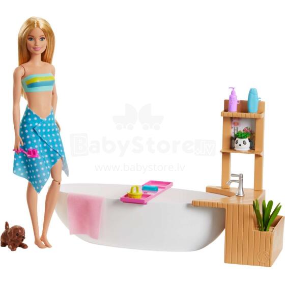 Barbie Bathroom Doll Art.GJN32 Doll Barbie with a bath