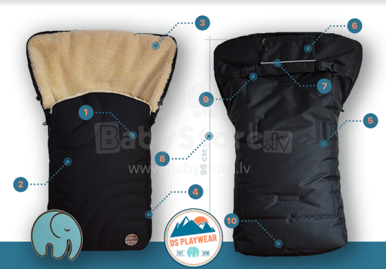 Dobrij Son Art.11-01 DS PlayWear Melns Ziemas ratu Guļammaiss