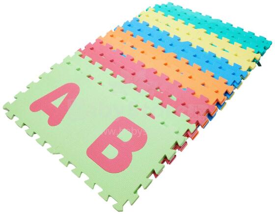 Sun Ta Toys Art.1002   Paklājiņš puzzle Burti (no 26 elementiem)