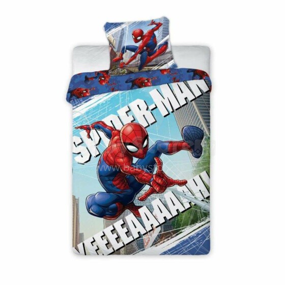 „Faro Tekstilia Disney“ patalynė „Spiderman Art.030“ medvilnės patalynės komplektas 140x200