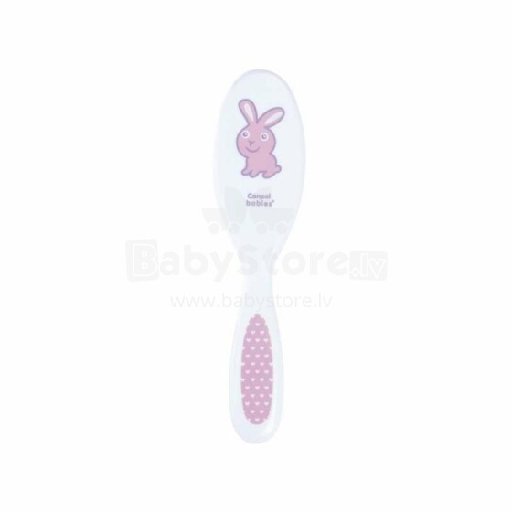 Canpol Babies 2/417 matu ķemme (ekstra mīksta) Pink Rabbit
