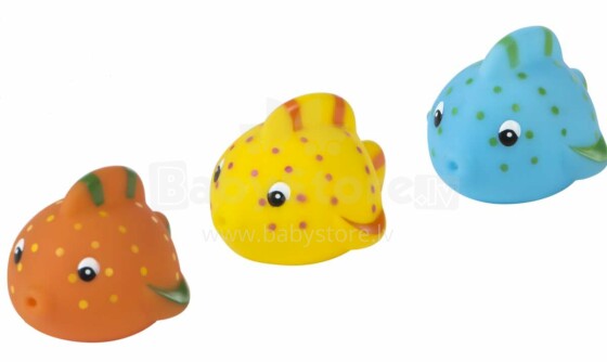 Colorbaby Bath Toys Art.24632  Игрушки для для ванной и купания Рыбки (к-т 3шт.)