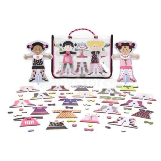 Melissa&Doug Magnetic Dress Up Dolls Art.14943 Развивающая игра на магнитах Одень меня