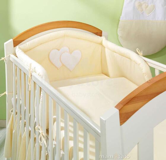 Mamo Tato Heart Col. Peach Gultas apmale (40x180 cm)