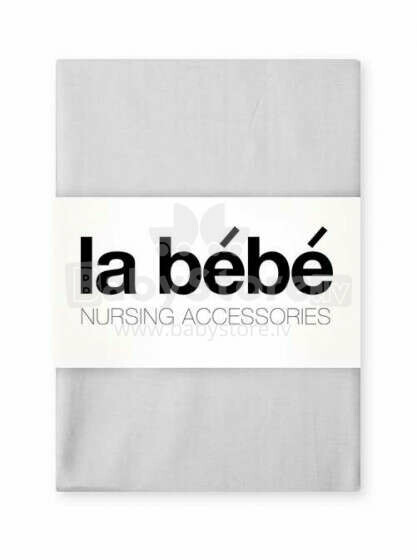 La Bebe™ Cotton 60x120+12 cm  Art.24439 Light Grey Хлопковая простынка с резинкой