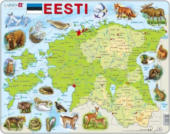 Larsen Art.FH9 Puzzle Dzīvnieki. Āfrikas Savanna. Puzle