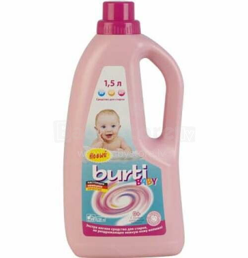 Burti Baby Liquid Art.76233 Šķidrais veļas mazgāšanas līdzeklis bērnu veļai  1,5 l