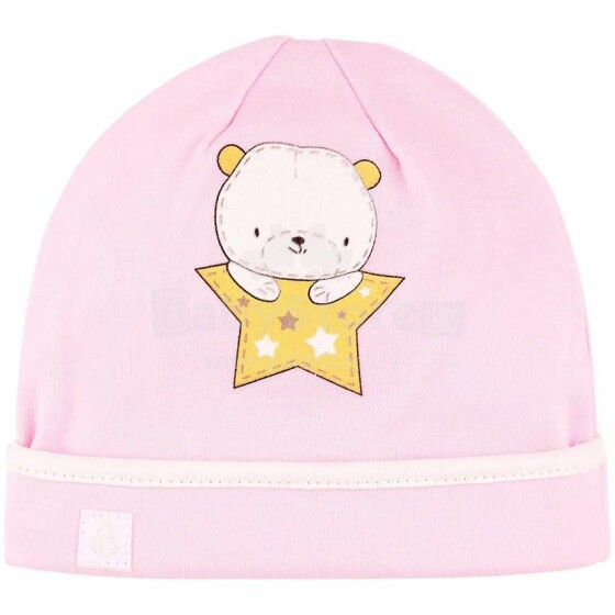 Bembi Bear Art.SHP73-300 Pink Baby medvilninė kepurė