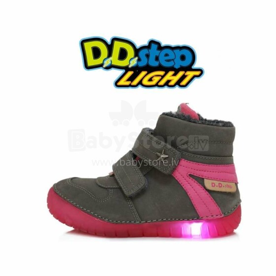 D.D.Step (DDStep)Art.LED 050-667M Зимние утепленные ботиночки из натуральной кожи (25-30)